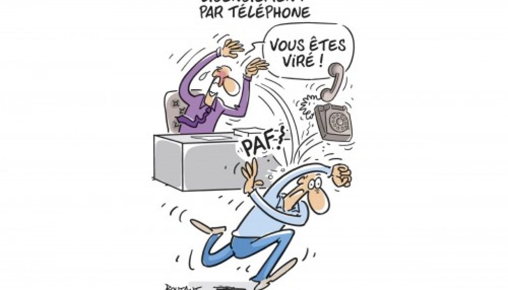 Licenciement annoncé au téléphone